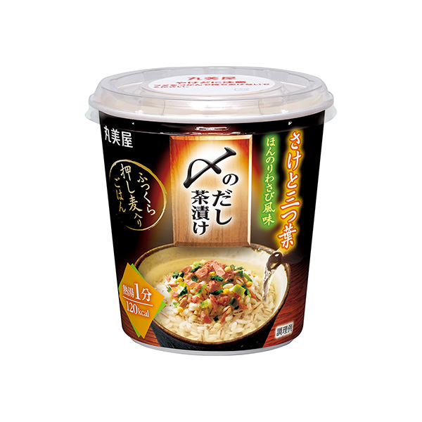包裝設計欣賞湯汁茶泡飯＜鮭魚和三葉＞ (丸美屋食品工業(yè)) (圖1)